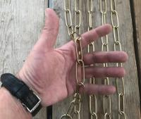 Halsketting hond messing