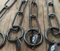 Slipketting hond rvs zwart