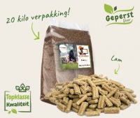 Geperst hondenvoer lam