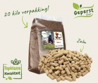 Geperst hondenvoer zalm