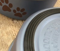 Voerbak hond blauw anti slip