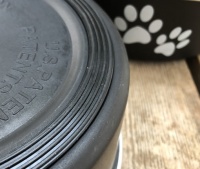 Voerbak hond Antraciet anti slip