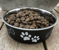 Voerbak hond Antraciet