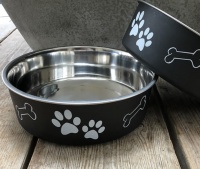 Voerbak hond Antraciet koffie