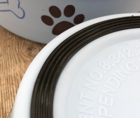 Voerbak hond frisblauw
