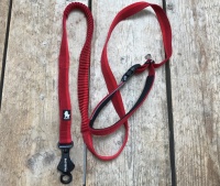 Elastische hondenriem rood