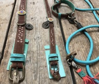 Halsband leer bruin