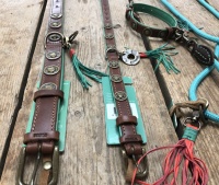 Halsband handgemaakt bruin