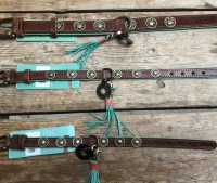 Halsband handgemaakt leer bruin