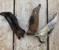 Gedroogde paardenoren met haar
